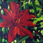 Dahlia, Acrylpainting, Acrylmalerei, 20*20 cm, 2025 © Gabriele Riedel Art, https://gabriele-riedel-art.de