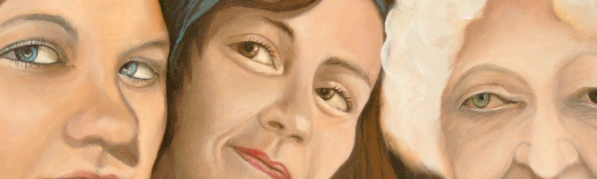 3 Generationen Acrylpainting, Acrylmalerei, Detail, 2016, copyright gabriele riedel, https://gabriele-riedel-art.de